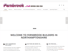 Tablet Screenshot of fernbrookbuilders.co.uk